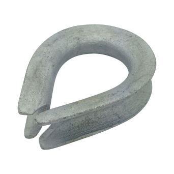 Galvanised Heart Shaped Thimble to B.S. 464/1