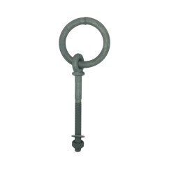 Galvanised Long Shank Ring Bolts (with Nut & Washer)