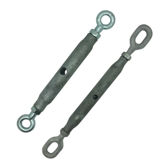 Galvanised Rigging Screws - Eye & Eye (with Lock Nuts)
