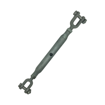 Galvanised Rigging Screws - Jaw & Jaw (with Lock Nuts)