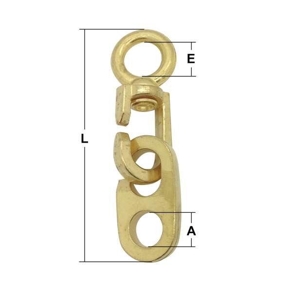 86mm Gun Metal Inglefield Flag Swivel