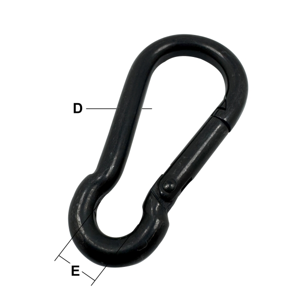 5mm StayBlack Stainless Steel Carbine Hook