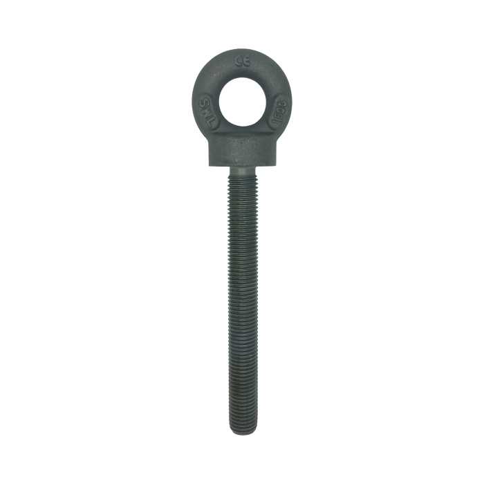Self Colour Long Shank Collared Eye Bolts, Produced from B.S. 529 Part 1 Forging