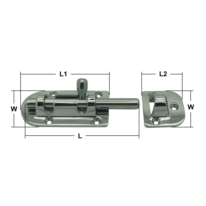 Stainless Steel Barrel Bolts