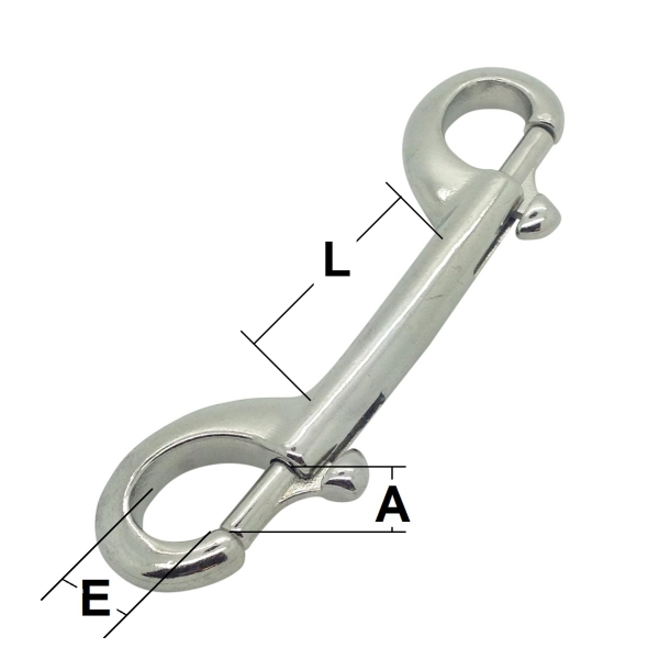 115mm Stainless Steel Double Ended Trigger Hook