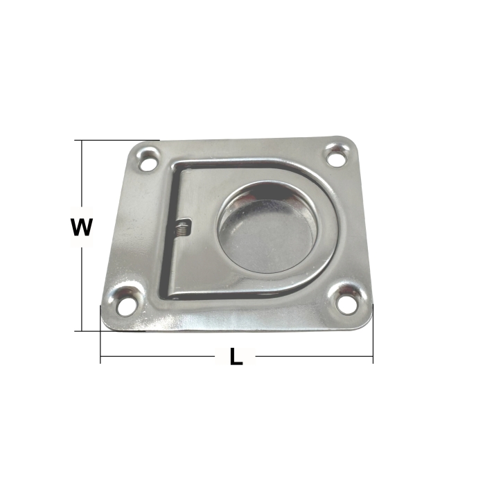 Stainless Steel Flush Lifting Pulls with Spring