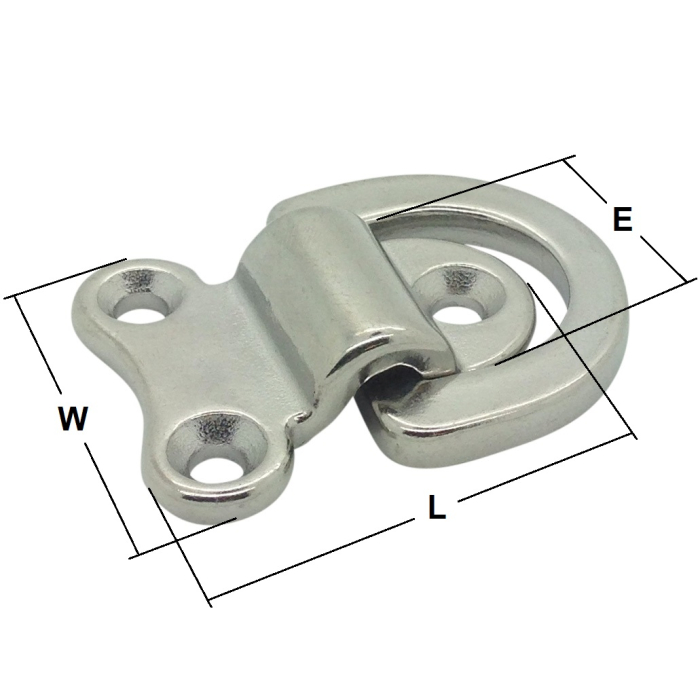 Stainless Steel Folding Pad Eyes