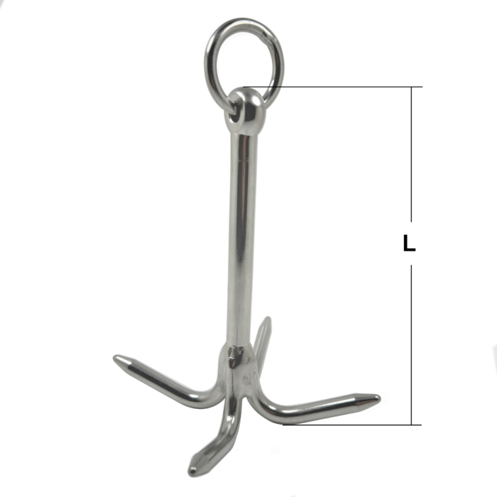 Stainless Steel Four Prong Grapnels