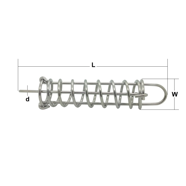 6mm Stainless Steel Mooring Spring