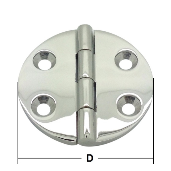 64mm Stainless Steel Round Hinge