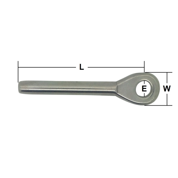 5mm Stainless Steel Swage Eye Terminal