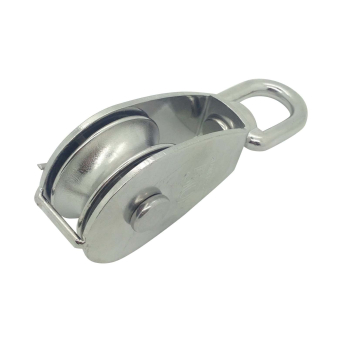 Stainless Steel Single Pulley Blocks with Swivel Eye