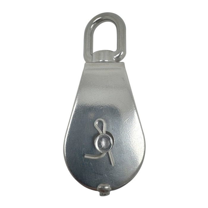Stainless Steel Double Pulley Blocks with Swivel Eye