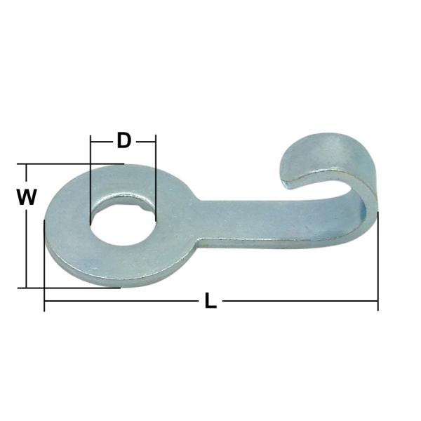 8mm Zinc Plated Chain Tab