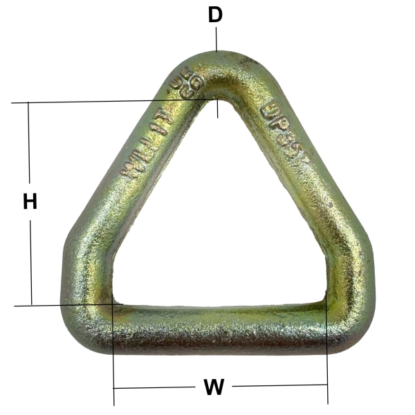 13mm x 55mm Zinc Plated Drop Forged Triangular Link