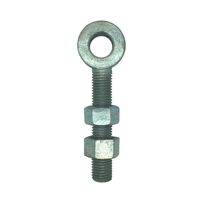 Zinc Plated Gate Eye Bolts with Nuts (Swing Bolts)