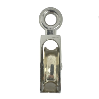 Zinc Plated Single Awning Pulleys with Cast Wheel
