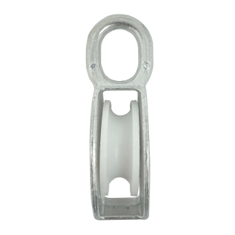 Zinc Plated Single Awning Pulleys with Nylon Wheel