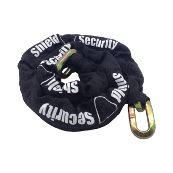 Through Hardened Security Chains with Black Fabric Sheath