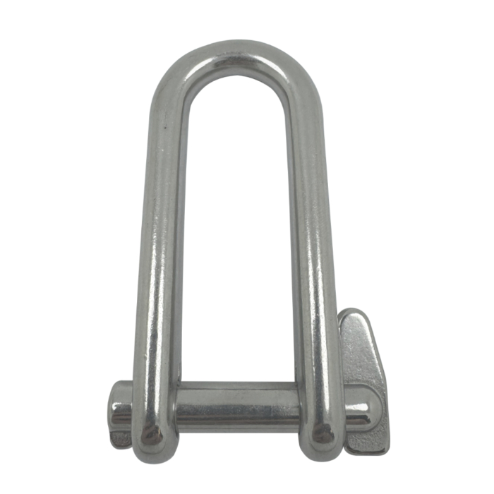Stainless Steel Long Flat Dee Shackles with Locking Pin