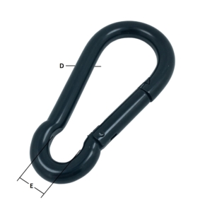 10mm Black Coated Carbine Hook