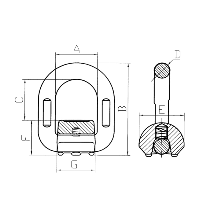 Grade 80 Weld On Lifting Points
