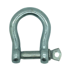 Electro Galvanised Commercial Pattern Bow Shackles