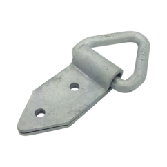 Galvanised Drop Forged Triangular Lashing Links with Fold Over Plate & Two Drilled Holes