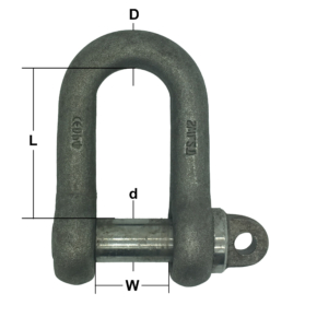 Self Colour British Standard B.S. 3032 Large Dee Shackles
