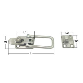 88mm Stainless Steel Bailing Latch