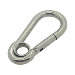 Stainless Steel Carbine Hooks with Eyelet