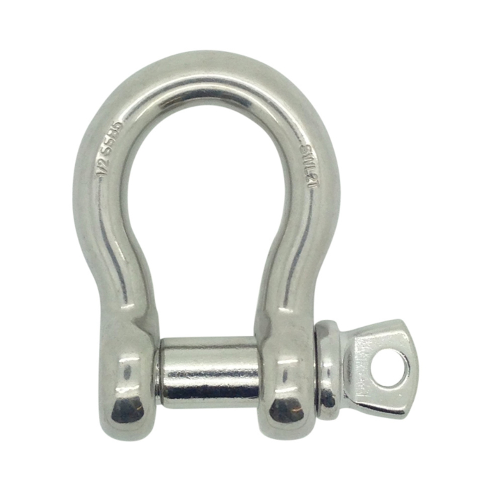 0.50T W.L.L. Stainless Steel Load Rated Bow Shackle