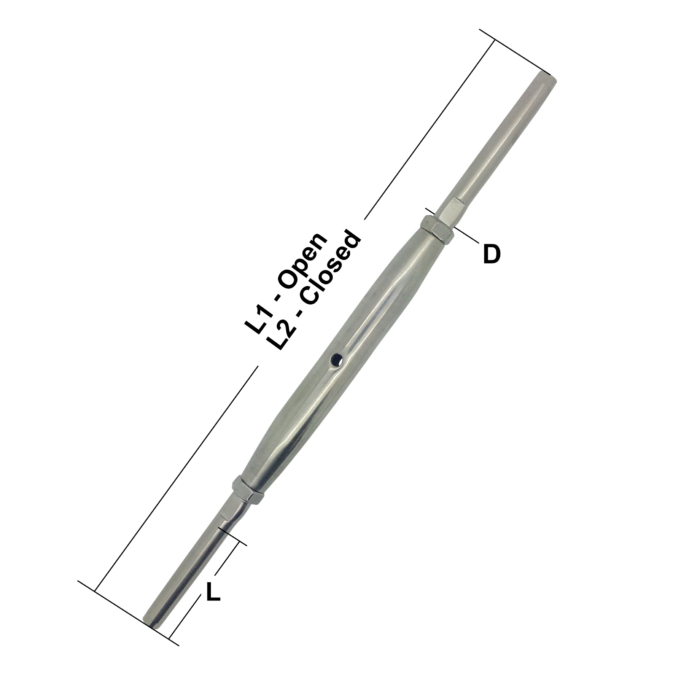 Stainless Steel Rigging Screws – Swage & Swage Terminals