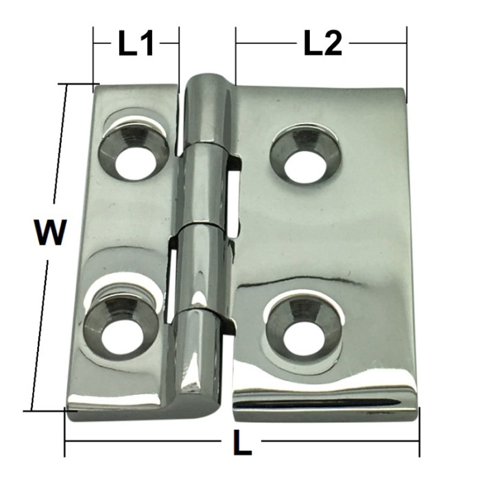 52mm Stainless Steel Small Square Hinge