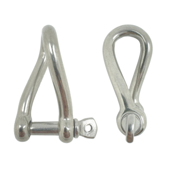 Stainless Steel Twisted Dee Shackles