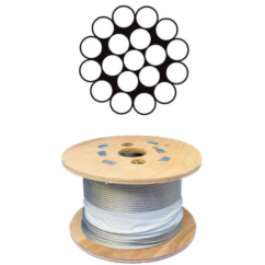 Pre-Reeled Stainless Steel Wire Rope Cable – 1 x 19 Construction