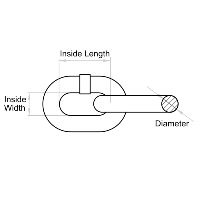 Stainless Steel Long Link Chains to DIN 763