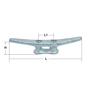 6″ Galvanised Flat Top Cleat