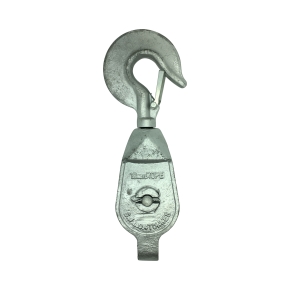 6″ Galvanised G.M.I. Single Pulley with Swivel Hook