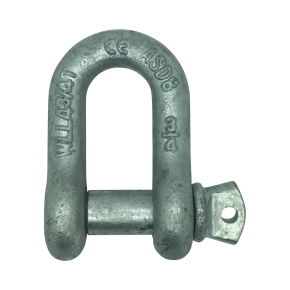Galvanised Alloy Steel U.S. Fed Spec. RR-C-271 Screw Pin Dee Shackles