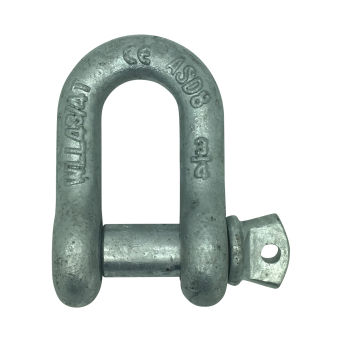 Galvanised Alloy Steel U.S. Fed Spec. RR-C-271 Screw Pin Dee Shackles