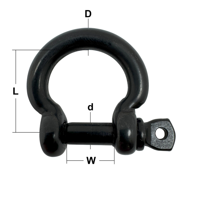 StayBlack Stainless Steel Commercial Bow Shackles