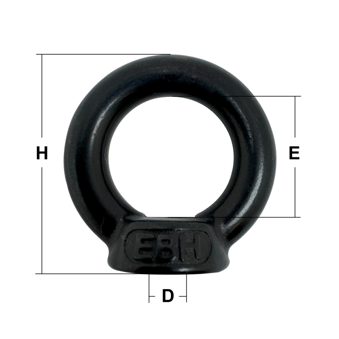StayBlack Stainless Steel Eye Nuts to DIN 582