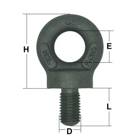 Self Colour Collared Eye Bolts to B.S. 4278 Table 1