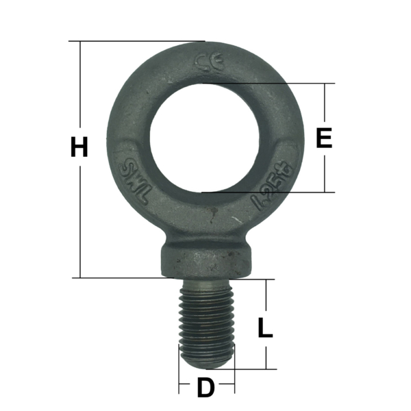 M22 Self Colour Dynamo Eye Bolt to B.S. 4278 Table 3