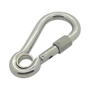 12mm Stainless Steel Carbine Hook with Eyelet & Screwgate