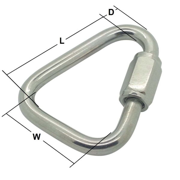 12mm Stainless Steel Delta Quick Link