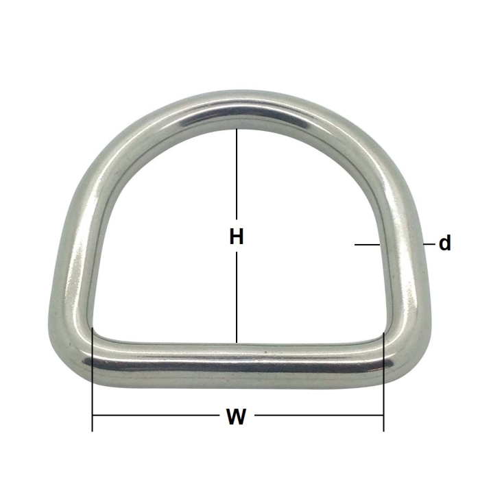 Stainless Steel Welded Dee Rings