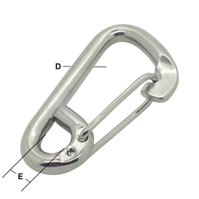 Stainless Steel Formed Eye Carbine Hooks