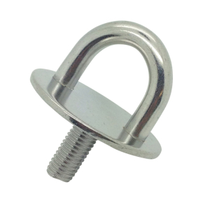 Stainless Steel Round Eye Plates with Threaded Stud
